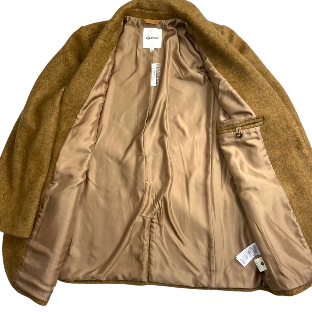 NWT Madewell Boucle Larsen Blazer Jacket Toffee Melange XL - Picture 6 of 15